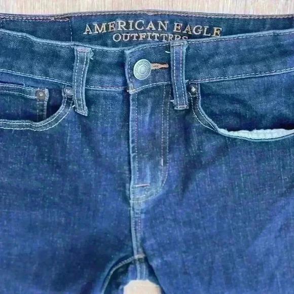 American Eagle Men’s Dark Wash Skinny Jeans 360 Extreme Flex - Size 28x30 - Picture 5 of 8